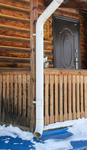 Porch Downspout Installation in Glendale